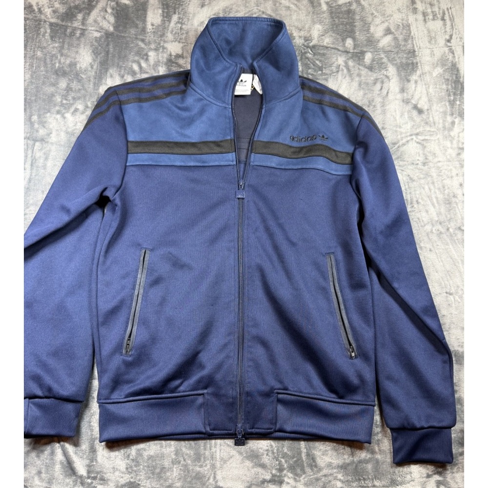 Adidas Originals Premium Track Jacket Men S Night Indigo Blue IS3323 Trefoil